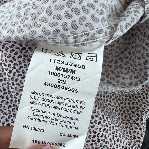 Wrangler Shirt Men Medium Western Paisley Rodeo Button Down Cowboy B25 - Picture 8 of 8